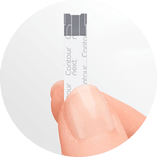CONTOUR NEXT test strip close-up photo